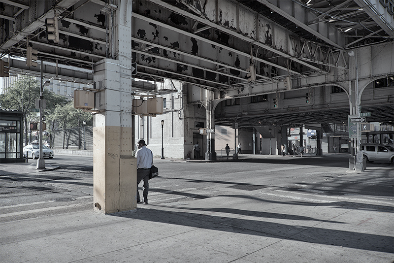 Under the elevated, 161st Street and River Avenue.