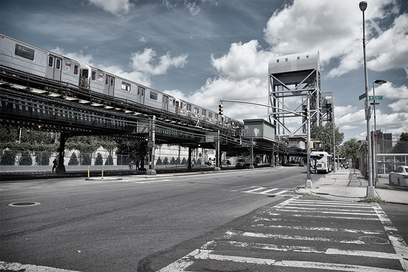 The elevated One Train at West 220th Street.