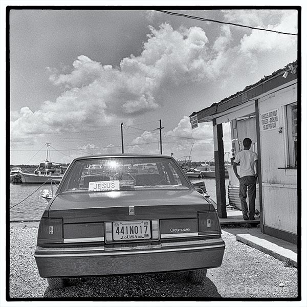 Rear of Oldsmobile.