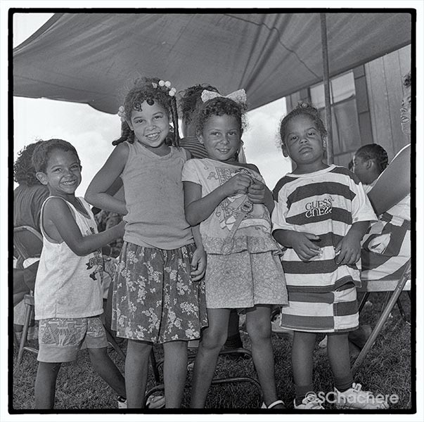 Group of kids at picnic