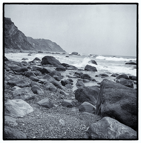 Rocky shore and cliffs