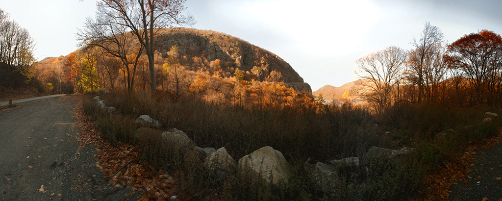 View of Storm King from Perkins Road, upstate New York