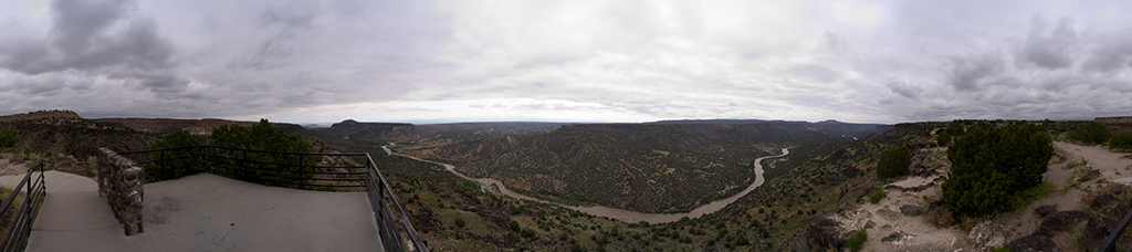 Panoramic view of area around Perkins Drive